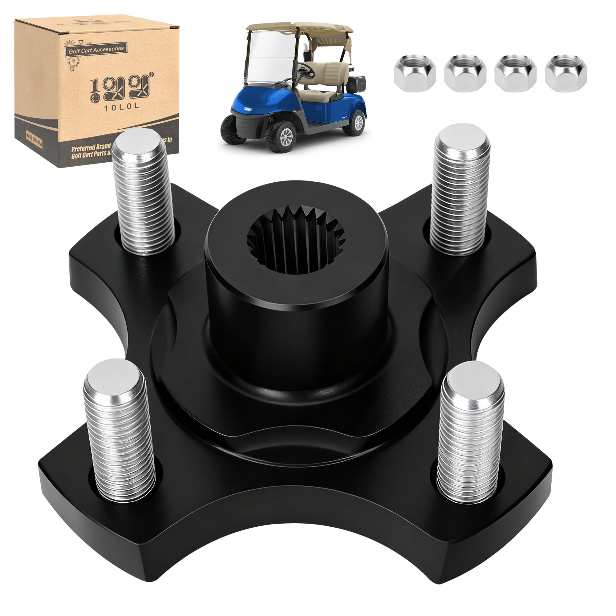 Amazon.com : 9.99WORLD MALL Golf Cart Rear Axle Hub Assembly for